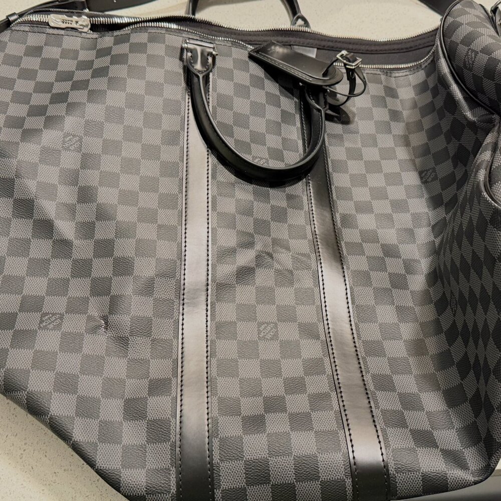 LOUIS VUTTION KEEPALL BANDOULIERE 45 GRAPHITE DAMIER